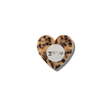 Hand-painted Cat Mom Heart Brooch Pin