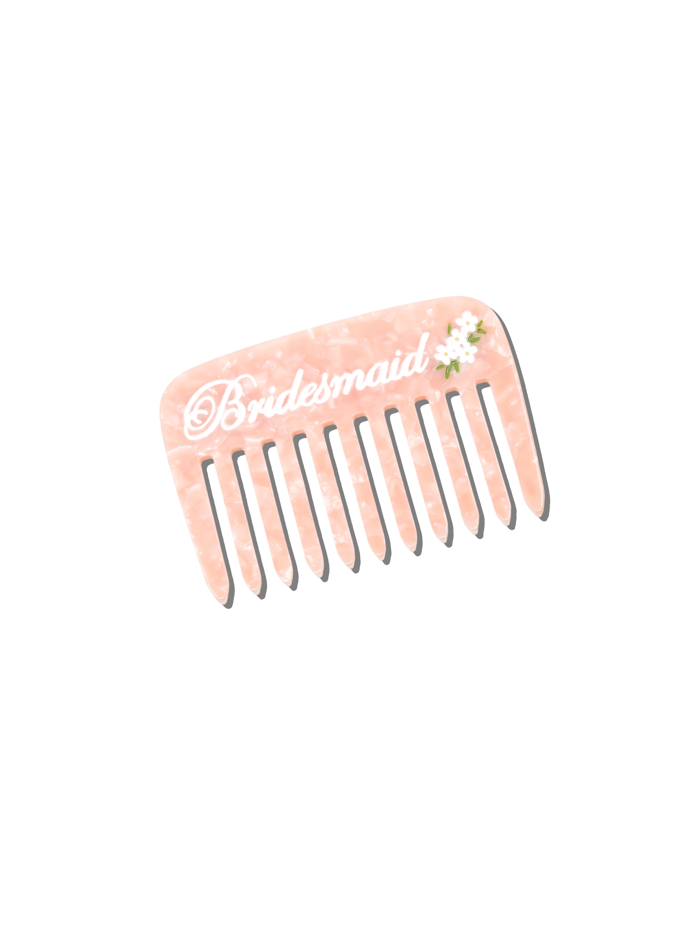 Hand-painted Bridesmaid Pocket Comb | Eco-Friendly
