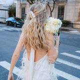 Hand-painted Wedding Cake Claw Hair Clip | Eco-Friendly