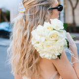 Hand-painted Wedding Cake Claw Hair Clip | Eco-Friendly