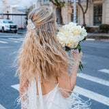 Hand-painted Wedding Cake Claw Hair Clip | Eco-Friendly