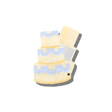 Hand-painted Wedding Cake Compact Mirror | Eco-Friendly