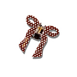 Hand-painted Coquette Bow Claw Hair Clip | Eco-Friendly