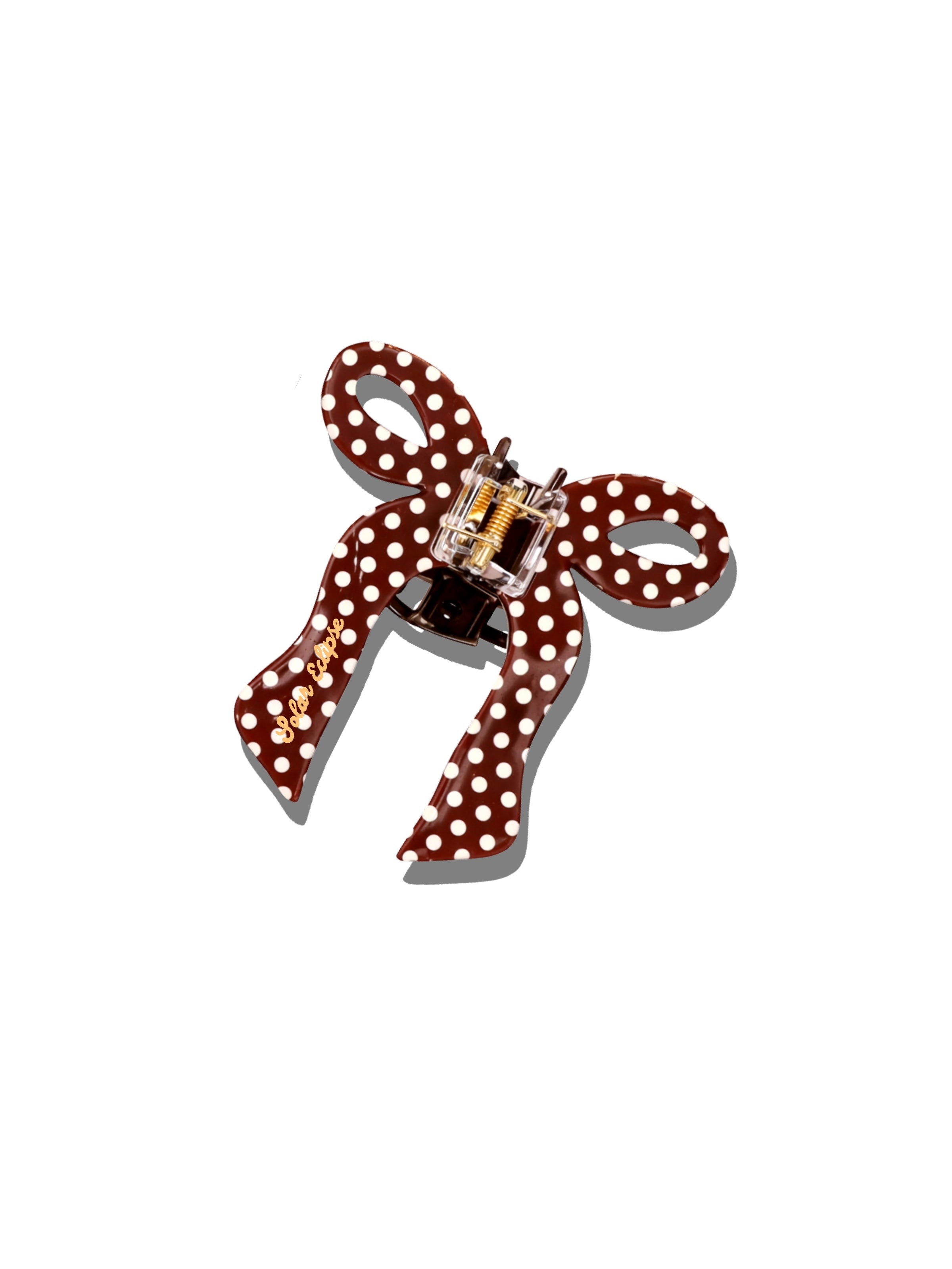 Hand-painted Coquette Bow Claw Hair Clip | Eco-Friendly