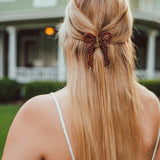 Hand-painted Coquette Bow Claw Hair Clip | Eco-Friendly