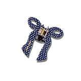 Hand-painted Coquette Bow Claw Hair Clip | Eco-Friendly