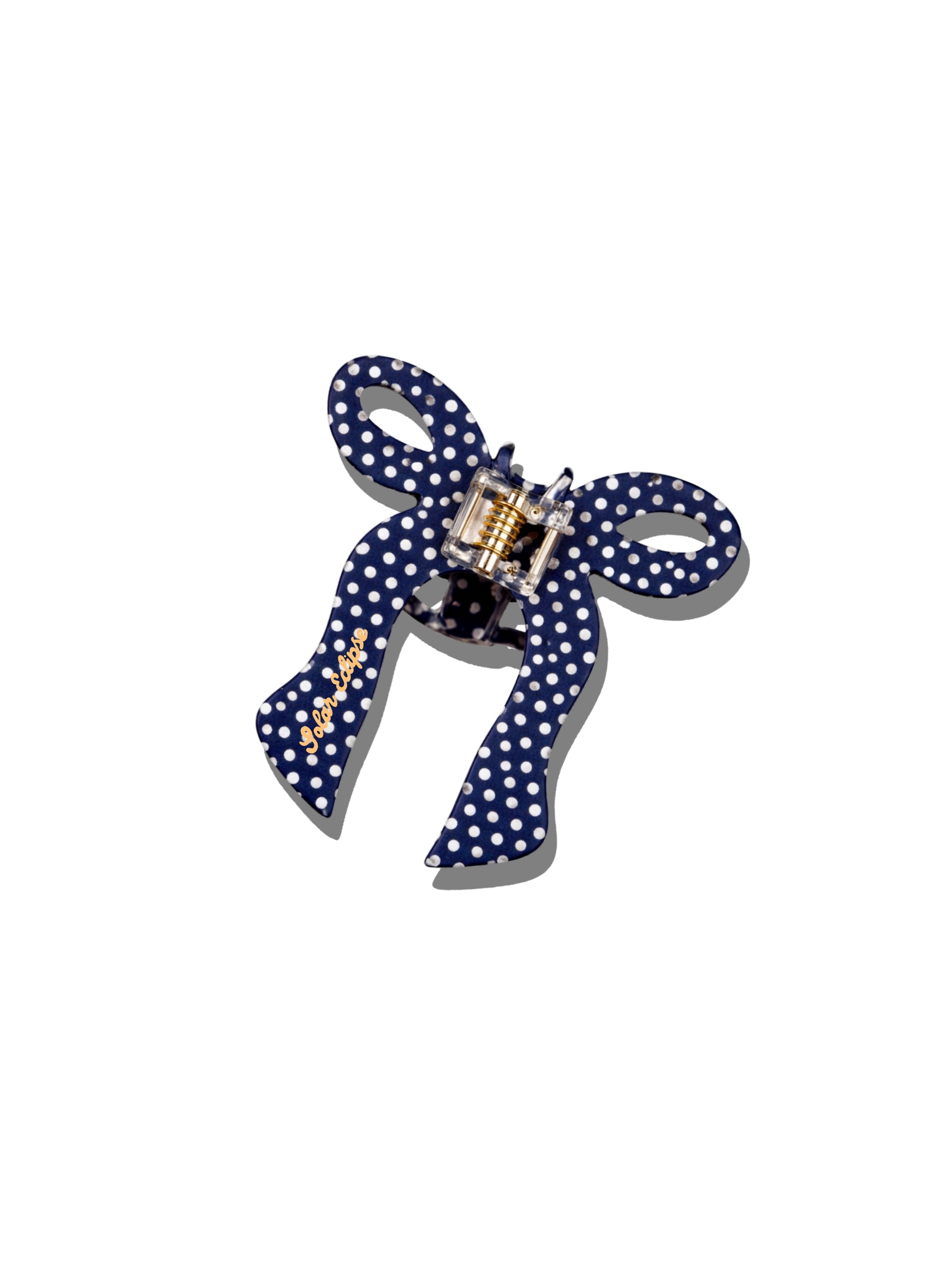 Hand-painted Coquette Bow Claw Hair Clip | Eco-Friendly