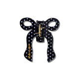 Hand-painted Coquette Bow Claw Hair Clip | Eco-Friendly
