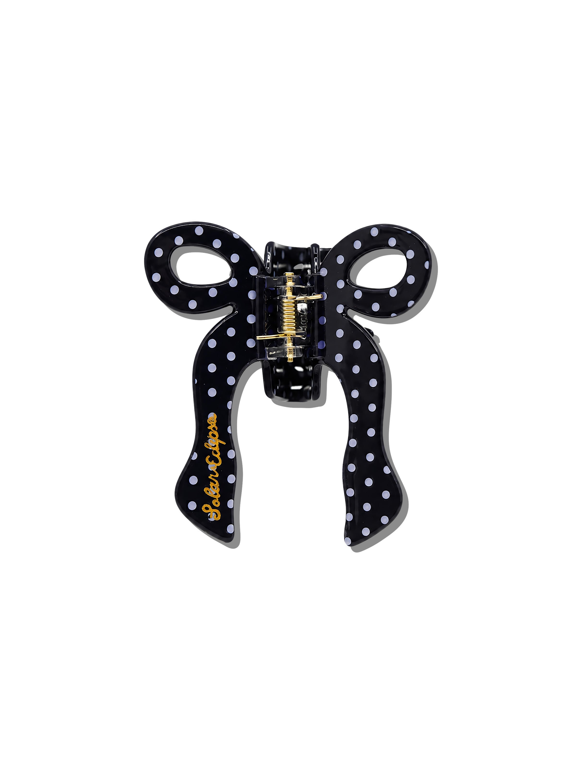 Hand-painted Coquette Bow Claw Hair Clip | Eco-Friendly