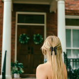 Hand-painted Coquette Bow Claw Hair Clip | Eco-Friendly