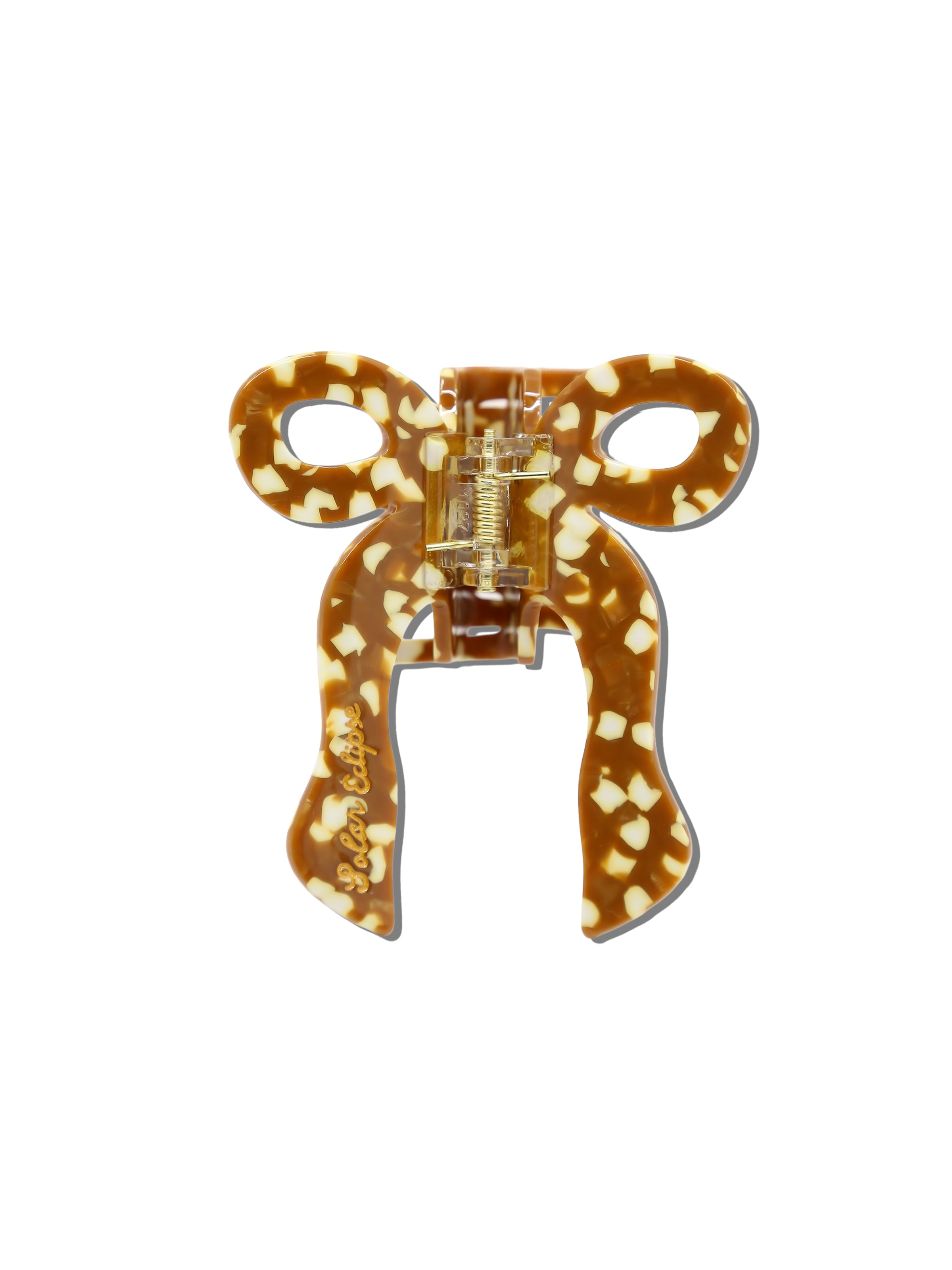 Hand-painted Coquette Bow Claw Hair Clip | Eco-Friendly