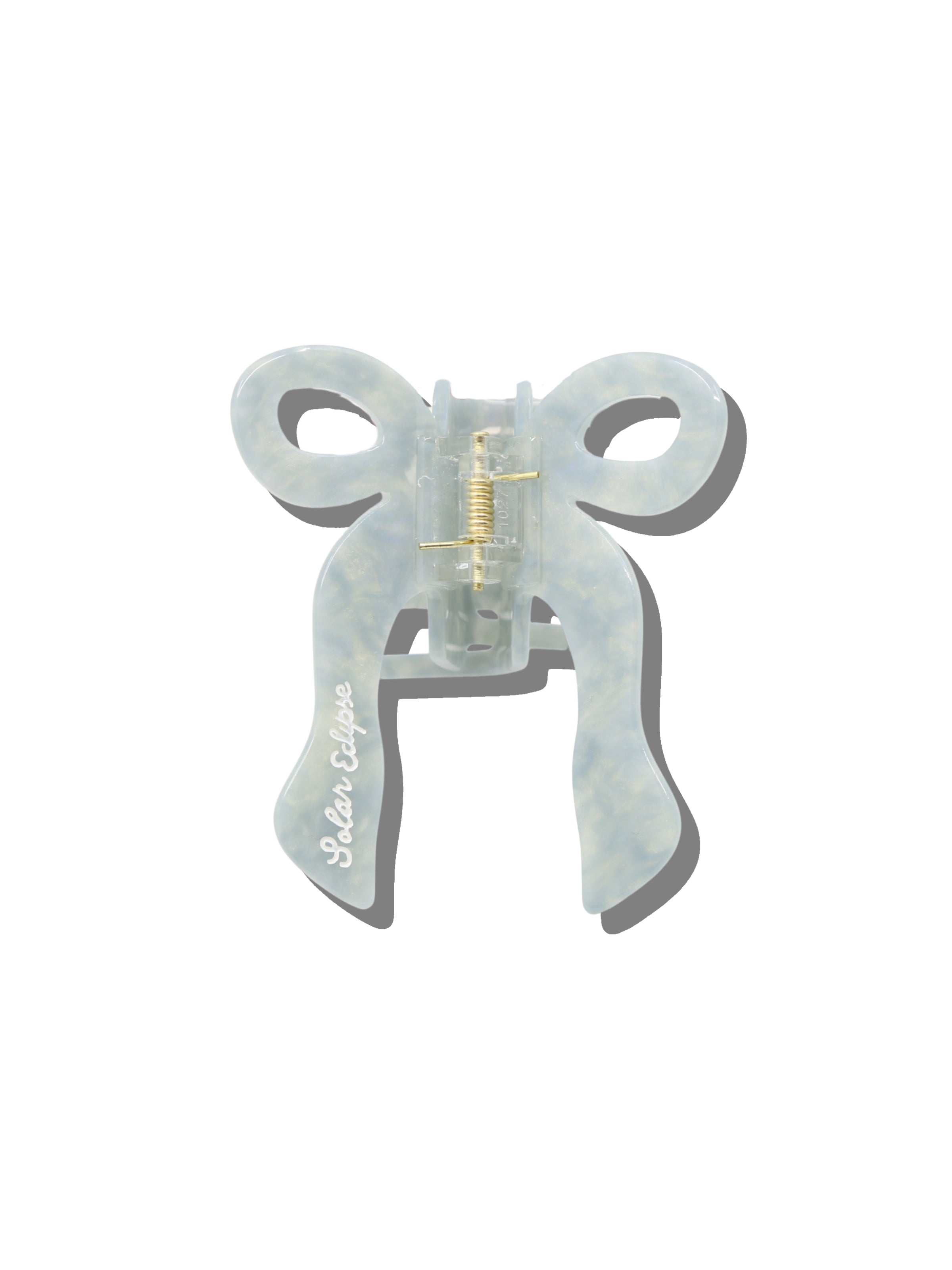 Hand-painted Coquette Bow Claw Hair Clip | Eco-Friendly