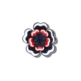 Hand-Painted Americana Flower Claw Clip | Eco-Friendly