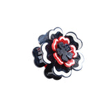 Hand-Painted Americana Flower Claw Clip | Eco-Friendly