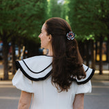 Hand-Painted Americana Flower Claw Clip | Eco-Friendly