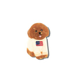 Hand-painted Americana Puppy Brooch Pin