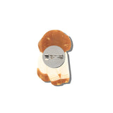 Hand-painted Americana Puppy Brooch Pin