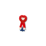 Hand-painted Vintage Ribbon Brooch Pin