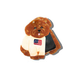 Hand-painted Americana Puppy Compact Mirror | Eco-Friendly