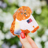 Hand-painted Americana Puppy Compact Mirror | Eco-Friendly