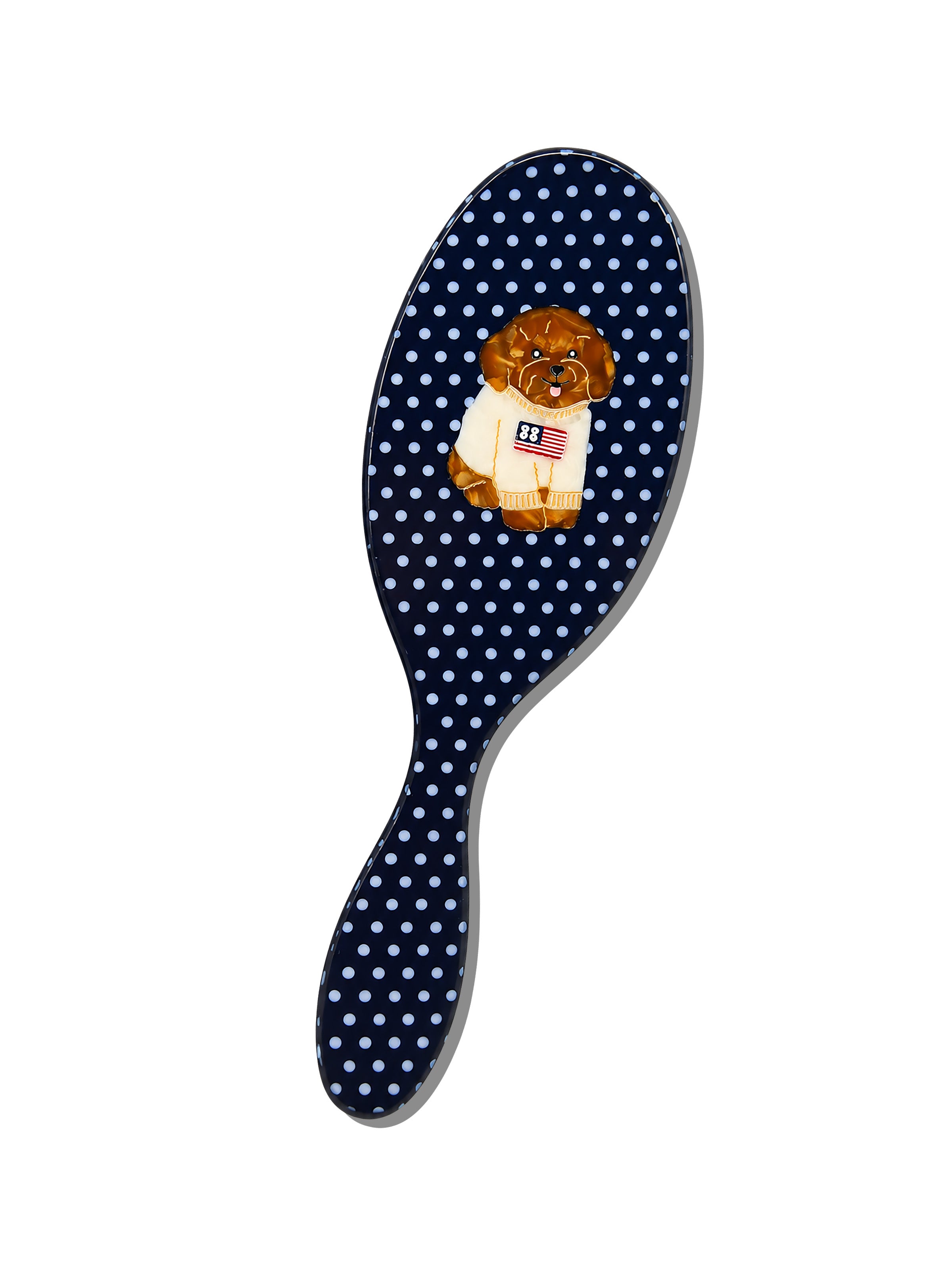 Hand-painted Americana Puppy Brush | Eco-Friendly