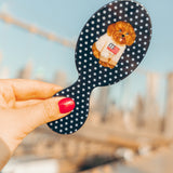 Hand-painted Americana Puppy Brush | Eco-Friendly