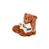 Hand-Painted Go Sports Teddy Claw Clip | Eco-Friendly