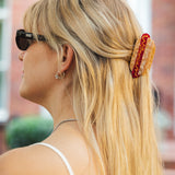 Hand-Painted America Hotdog Claw Clip | Eco-Friendly