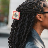 Hand-painted New York Pizza Box Claw Hair Clip | Eco-Friendly