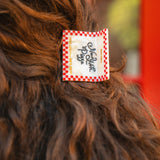 Hand-painted New York Pizza Box Claw Hair Clip | Eco-Friendly