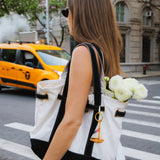 Hand-painted Americana Sailboat Bag Charm + Keychain | Eco-Friendly