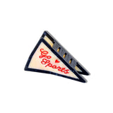 Hand-painted Go Sports Pendant Flag Claw Hair Clip | Eco-Friendly