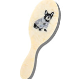 Hand-painted Frenchie Puppy Brush | Eco-Friendly
