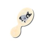 Hand-painted Frenchie Puppy Brush | Eco-Friendly