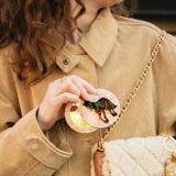 Hand-painted Horse Compact Mirror | Eco-Friendly