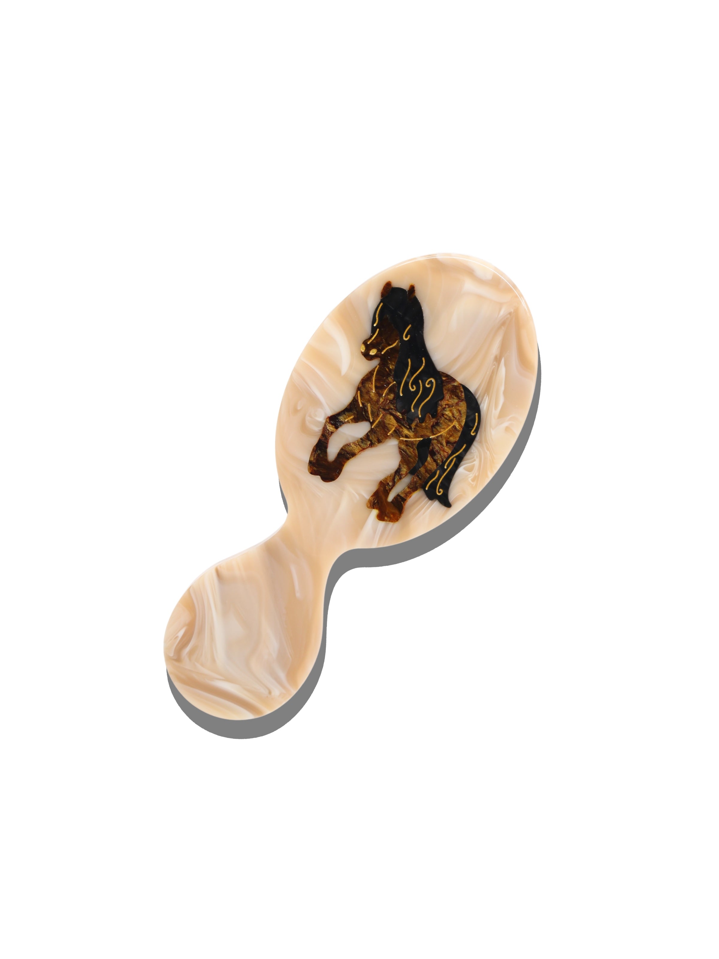 Hand-painted Horse Brush | Eco-Friendly