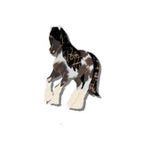 Hand-painted Horse Claw Hair Clip | Eco-Friendly