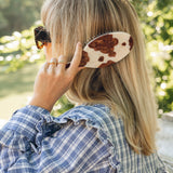 Hand-painted Cowhide Brush | Eco-Friendly