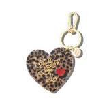 Hand-painted New York Loves You Heart Bag Charm + Keychain | Eco-Friendly