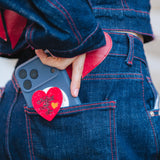 Hand-painted New York Loves You Heart GripCharm | Eco-Friendly