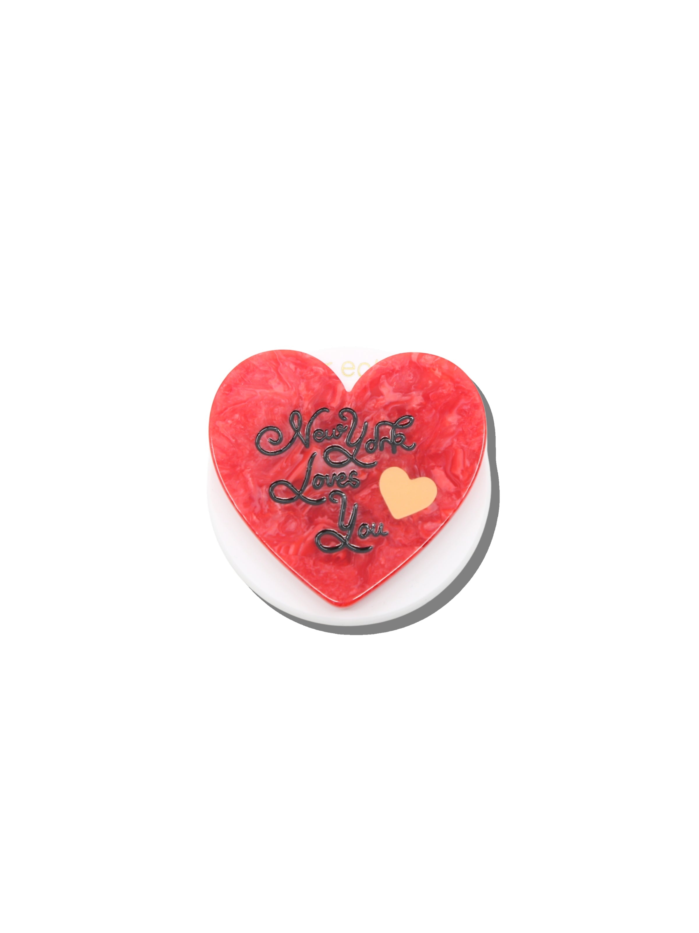 Hand-painted New York Loves You Heart GripCharm | Eco-Friendly