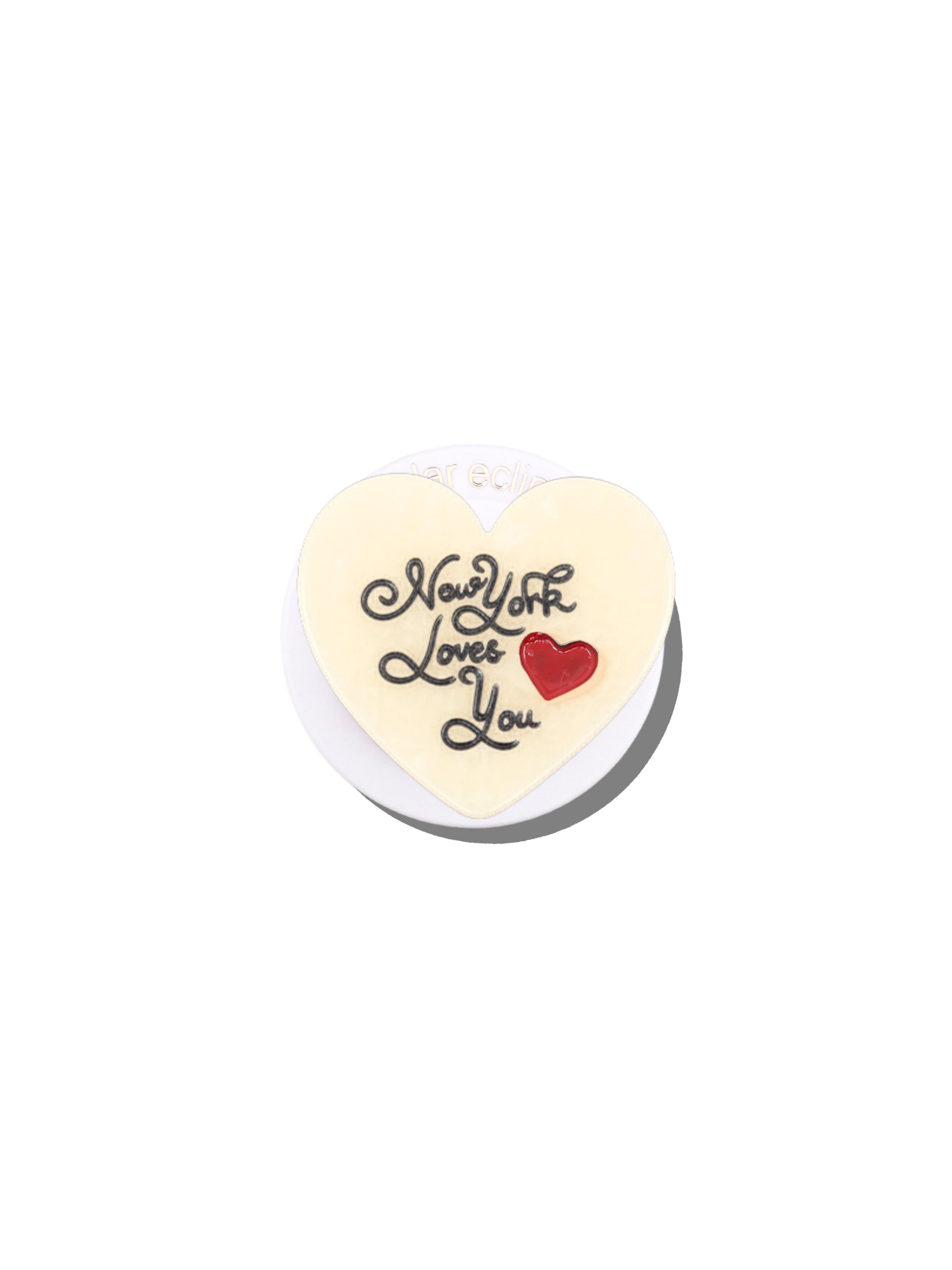 Hand-painted New York Loves You Heart GripCharm | Eco-Friendly