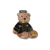 Hand-painted Hotel Teddy Compact Mirror | Eco-Friendly