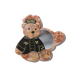 Hand-painted Hotel Teddy Compact Mirror | Eco-Friendly
