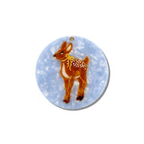 Hand-painted Fawn Compact Mirror | Eco-Friendly