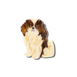 Hand-painted Shih Tzu Pup Claw Hair Clip | Eco-Friendly