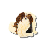 Hand-painted Shih Tzu Pup Compact Mirror | Eco-Friendly