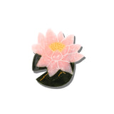 Hand-painted Japanese Lily Claw Hair Clip | Eco-Friendly
