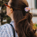 Hand-painted Japanese Lily Claw Hair Clip | Eco-Friendly