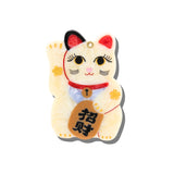 Hand-painted Maneki-Neko Cat Compact Mirror | Eco-Friendly